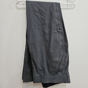 Eddie Bauer size 36 mens dark gray pants flat front